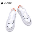 ABINITIO Fashion Comfortable White PU Men Casual Shoes And Sneakers